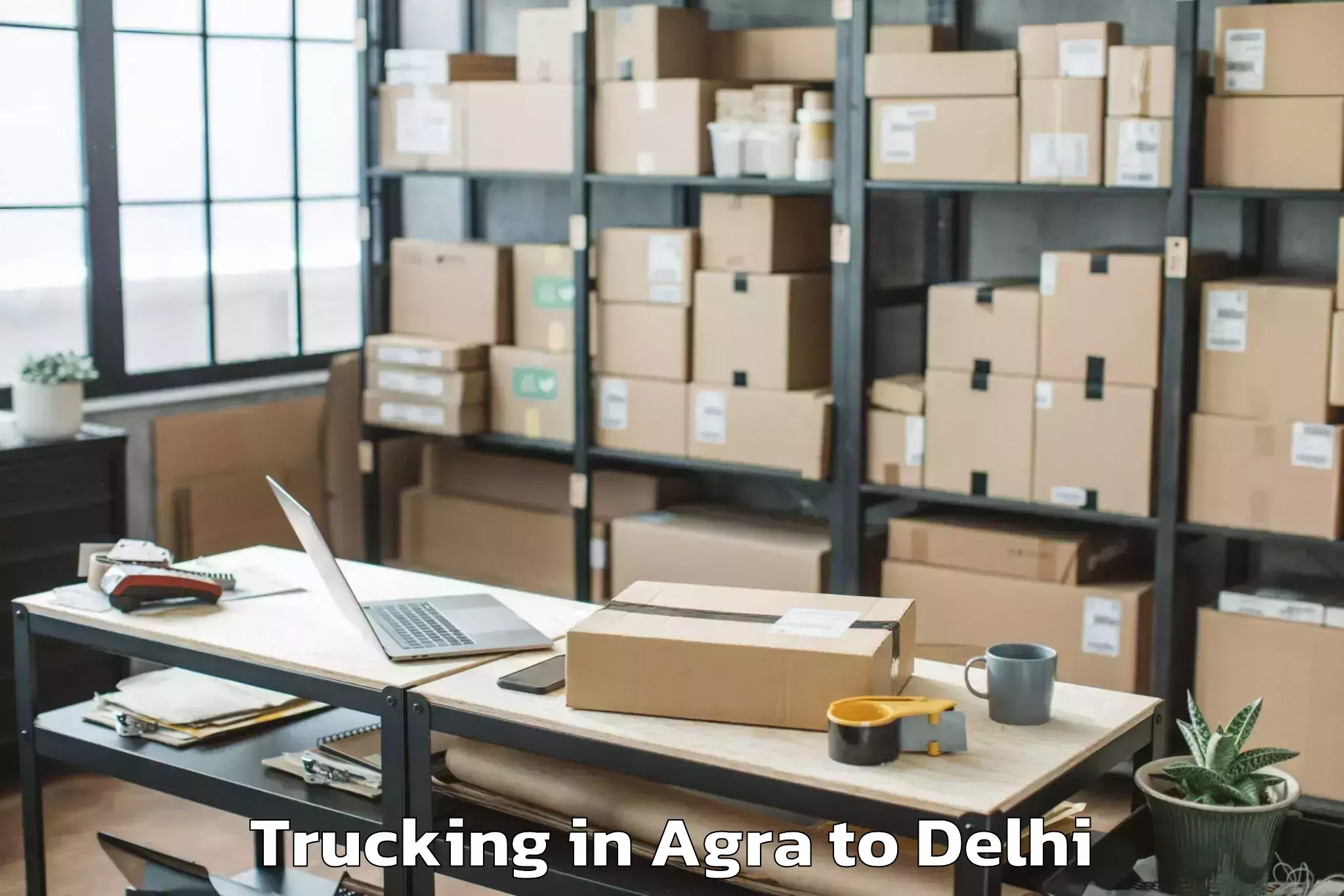 Book Your Agra to V3s East Centre Mall Trucking Today